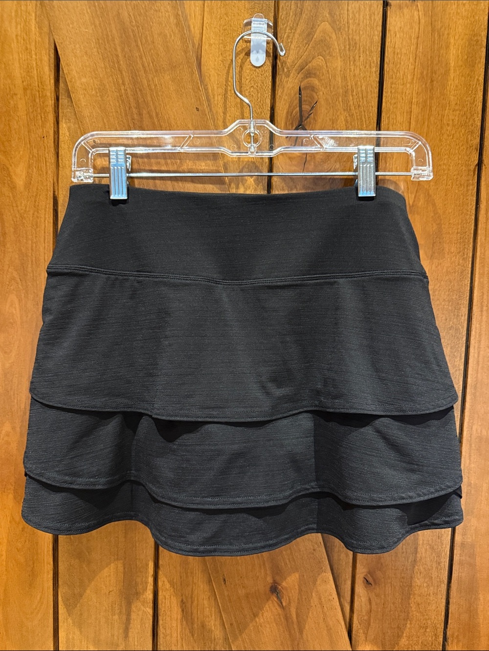 Athleta Women’s Black Tiered Ruffle Skirt Small tennis pickleball